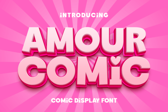 Amour Comic Font for Web Design