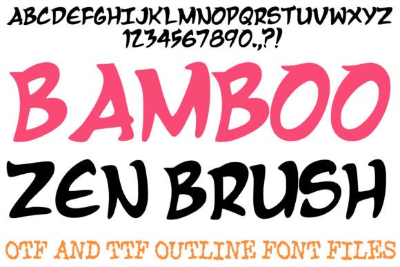 Bamboo Zen Brush Font Review