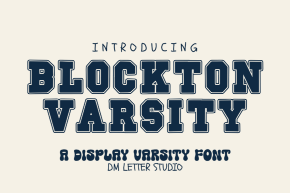 Blockton Varsity Font for Business Branding