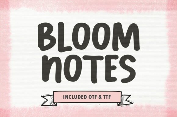 Bloom Notes Font for Creative Makers