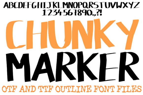 Chunky Marker Font for Bold Branding