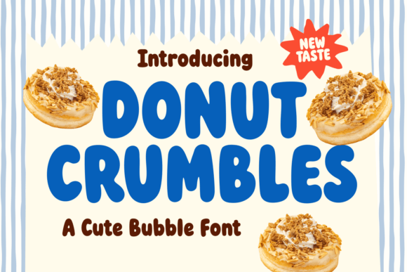 Donut Crumbles Font for Business Branding