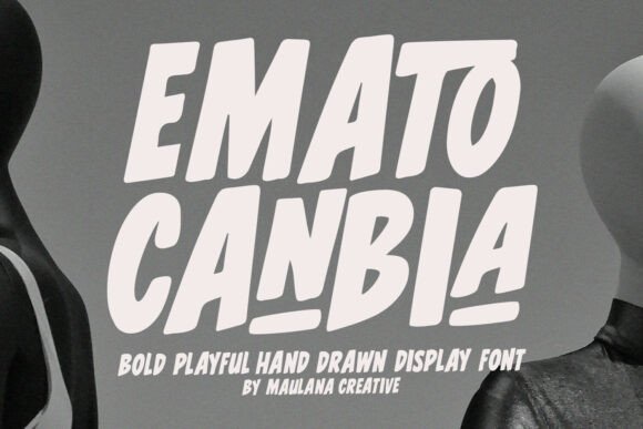 Emato Canbia: Bold Display Font