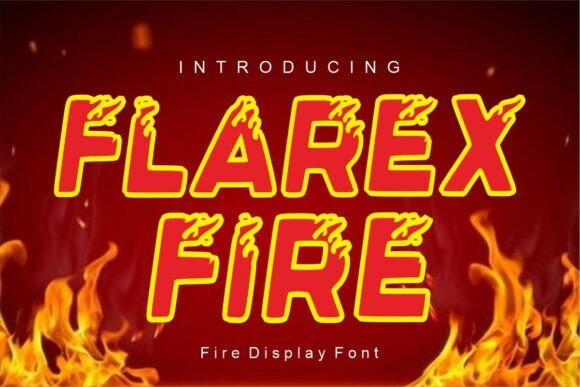 Flarex Fire Font for Web Design