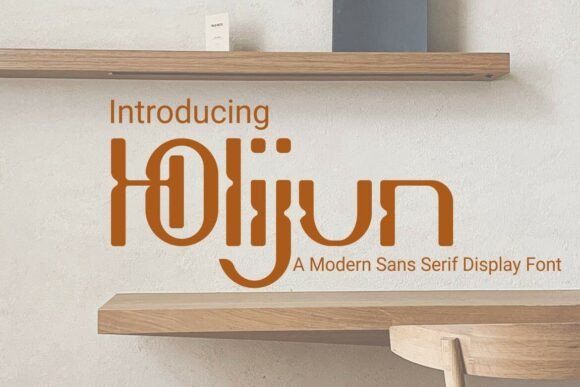 Holijun: A Modern Display Font for Clean Design