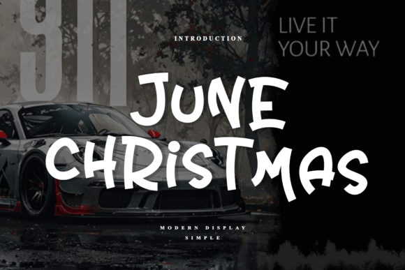 June Christmas Font