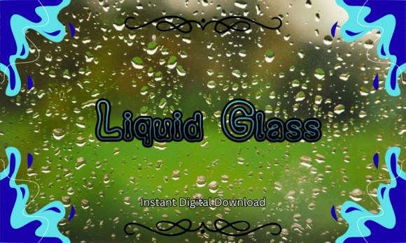 Liquid Glass Font: Rainy-Day Elegance