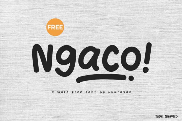 Ngaco: A Playful Font for Web Design