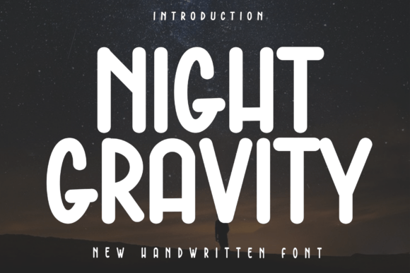 Night Gravity Font for Elegant Design