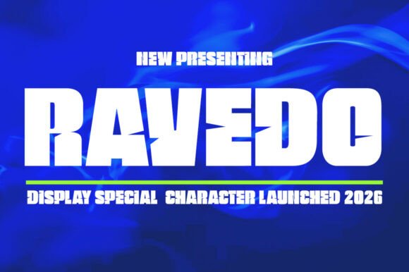 Ravedo Font for Creative Makers