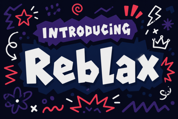 Reblax: A Bold Display Font