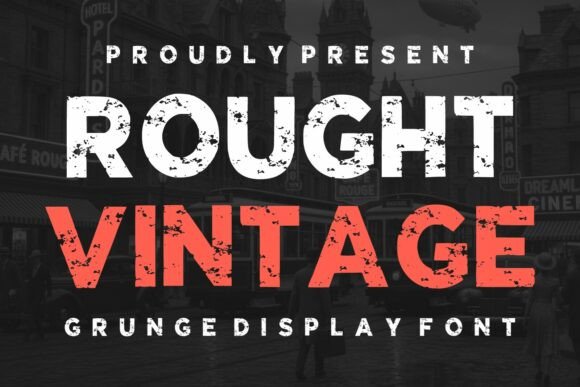 Rought Vintage Font for Bold Branding