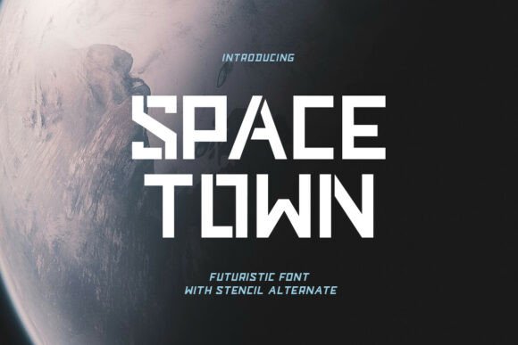 Space Town Font for Bold Web Design