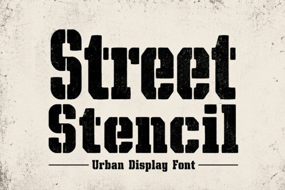 Street Stencil Font for Bold Branding