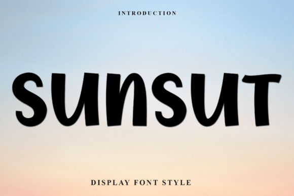 Sunsut: A Festive Font for Editorial Magic
