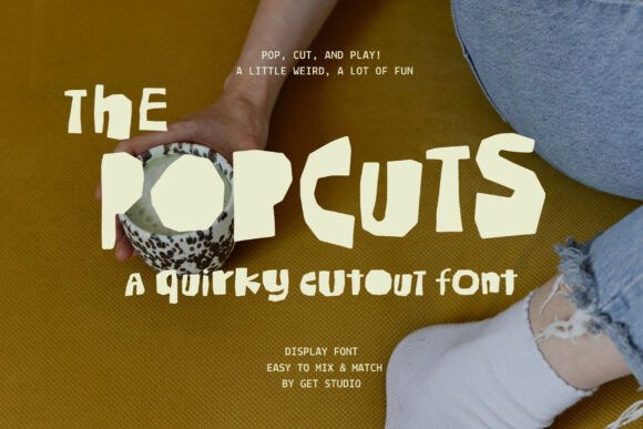 The Popcuts Font: Handmade Elegance for Creative Projects