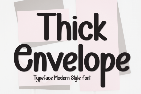Thick Envelope Font