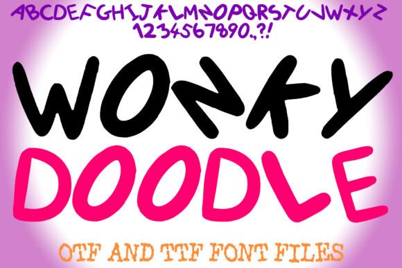 Wonky Doodle Font for Creative Brands